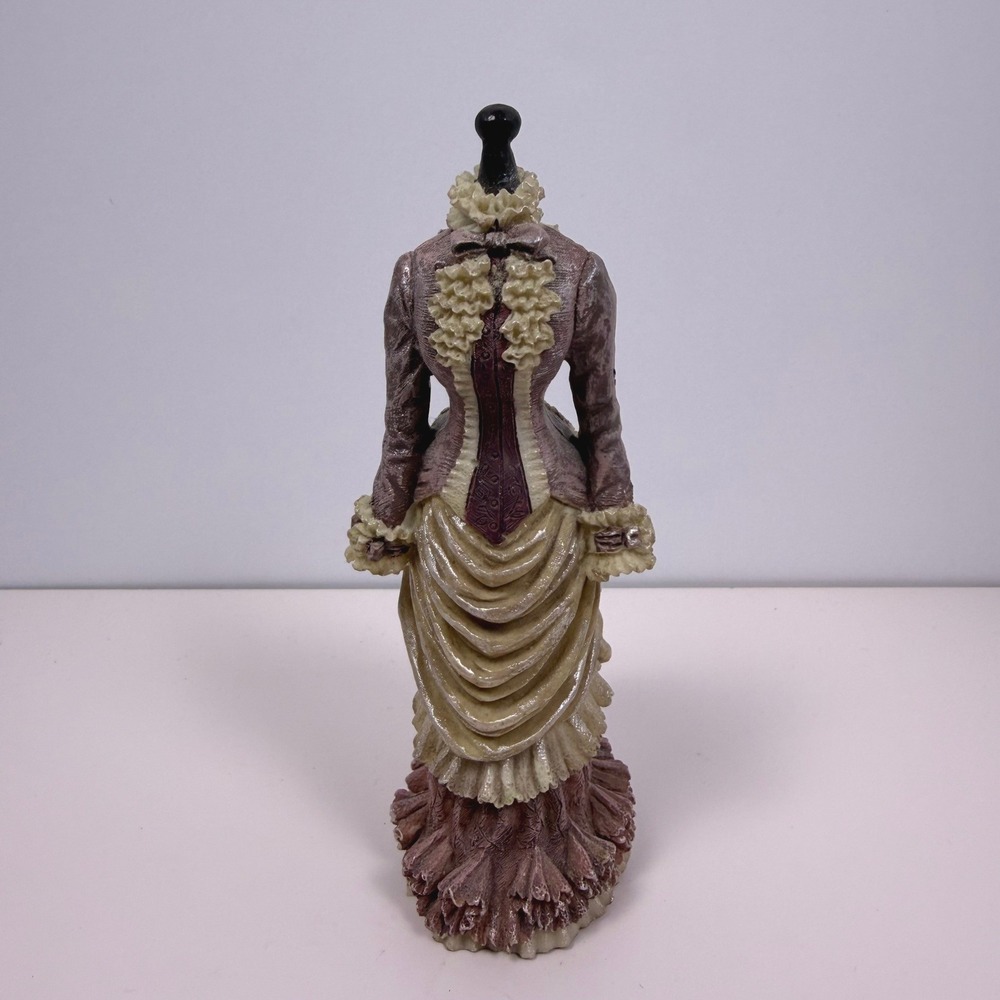 Popular Imports Victorian Goth Dark Academia Dress Form Figurine Burgundy Resin